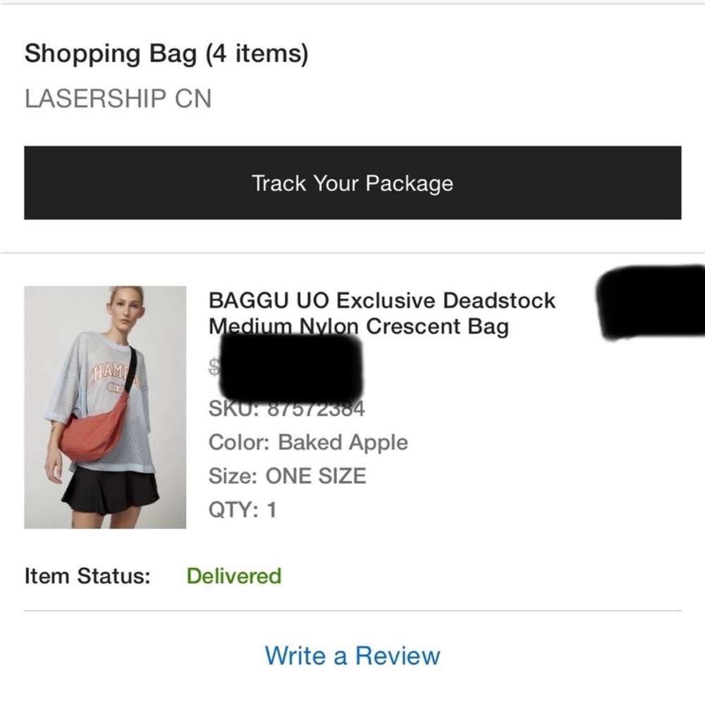 BAGGU Baked Apple Medium Crescent - Picture 7 of 7